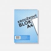 Blok horní spirála, A4, čistý