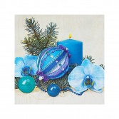 Ubrousky 33 x 33 cm, modrá dekorace