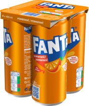 Fanta Pomeranč 4 x 330 ml