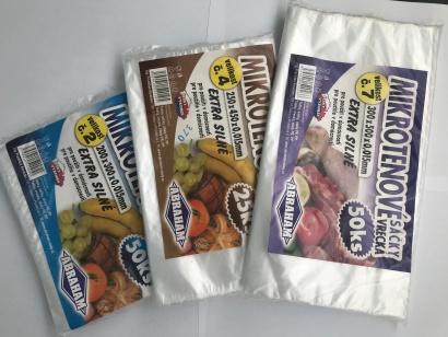 Mikroténové sáčky v bloku 20 x 30 cm 50 ks