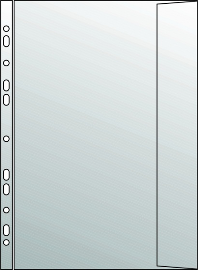 Prospektový obal A4 s klopou, 110 u, čirý 10 ks