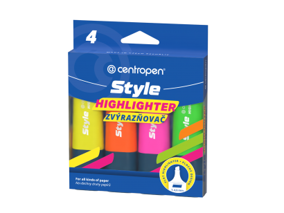 Highlighter Style 6252  Fluo 4 barvy