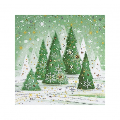 Ubrousky 33 x33 cm, Zimní krajina