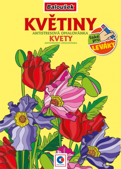 Antistresové omalovánky A5 Květiny