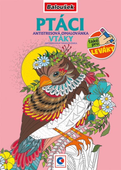 Antistresové omalovánky A5 Ptáci