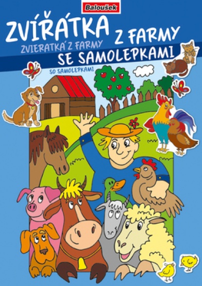 Omalovánka A4 se samolepkami Zvířátka z farmy Omalovánka A4 se samolepkami Zvířátka z farmy