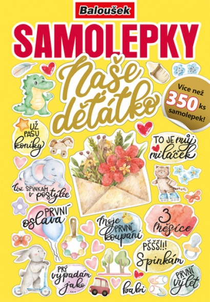 Samolepkový sešit Naše děťátko A5 16 stran 350 samolepek Samolepkový sešit Naše děťátko A5 16 stran 350 samolepek