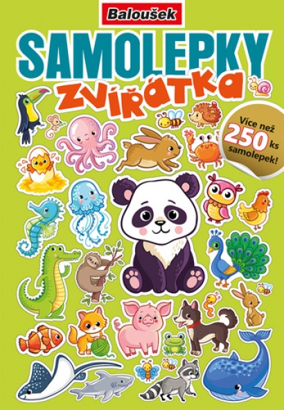 Samolepkový sešit Zvířátka A5 16 stran 250 samolepek Samolepkový sešit Zvířátka A5 16 stran 250 samolepek