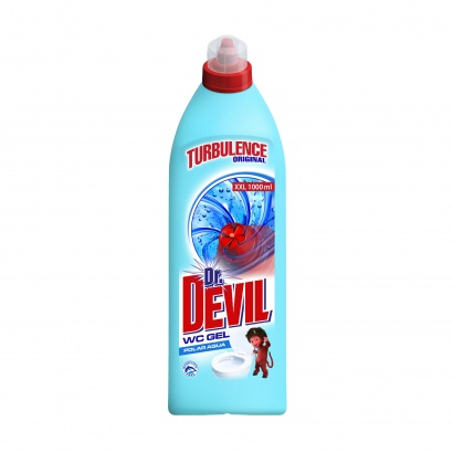 Dr. Devil WC gel Turbulence Original Polar Aqua 1000 ml