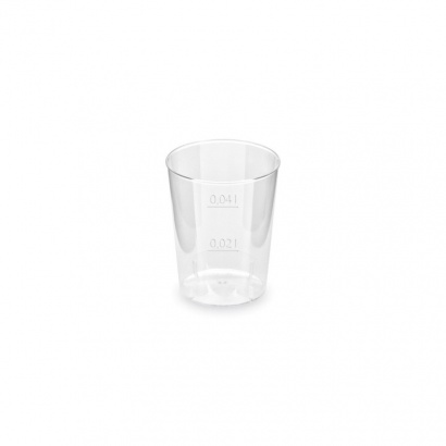 Plastové kelímky průhledné- Krystal kelímek 2cl/4cl 10 ks