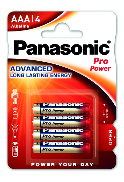 Panasonic ProPower mikrotužkové AAA/LR03 4 ks
