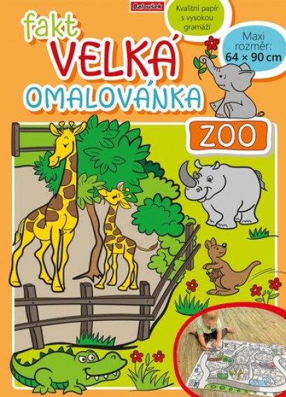 Omalovánky Zoo 90 x 64 cm Omalovánky Zoo 90 x 64 cm